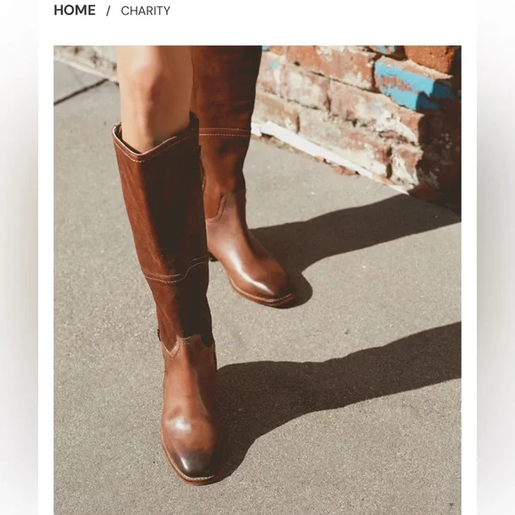 ROAN Charity Brown Knee-High Leather Boots. New 8 - Picture 2 of 11